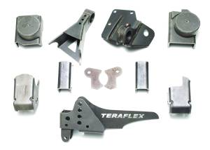 TeraFlex JK Tera60 Front Axle Bracket Kit; JK Wrangler (2-door);JK Wrangler Unlimited (4-door) | 3990700