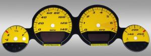 US Speedo Custom Gauge Face; MPH; Yellow; 2005-2009 Dodge Magnum/Charger/Challenger | MAG063