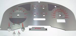 US Speedo Custom Gauge Face; MPH; R-Red; 2007-2008 Ford F150 FX4 | SSF14R