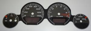 US Speedo Custom Gauge Face; MPH; Black; 2005-2009 Dodge Magnum/Charger/Challenger | MAG061