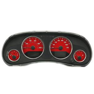 US Speedo Custom Gauge Face; MPH; Red; 2007-2014 Jeep Wrangler | WRA085