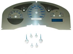 US Speedo Custom Gauge Face; MPH; B-Blue; 2007-2008 Ford F150 Lariat | SSF16B