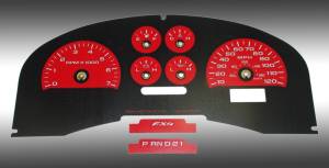 US Speedo Custom Gauge Face; KMH; Green; 2004-2006 Ford F150 FX4 | FX40411K