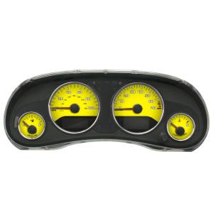 US Speedo Custom Gauge Face; MPH; Yellow; 2007-2014 Jeep Wrangler | WRA083