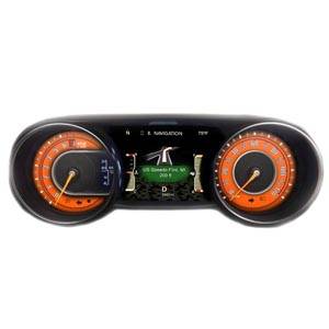 US Speedo Custom Gauge Face; MPH; Orange; 2018-2022 Jeep Wrangler/Gladiator | WRA18JL9