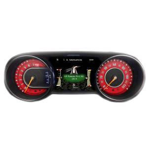 US Speedo Custom Gauge Face; MPH; Red; 2018-2022 Jeep Wrangler/Gladiator | WRA18JL5