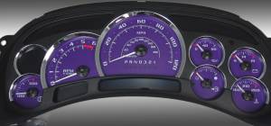 US Speedo Custom Gauge Face; MPH; Purple; 2006-2007 Chevrolet/GMC Truck & SUV w/trans temp | PLT1200647