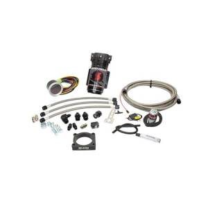Snow Performance Stage 2 Boost Cooler; 2010-2017 Ford F-150 3.5L EcoBoost Water-Methanol Injection Kit (Stainless Steel Braided Line; 4AN Fittings).;  | SNO-2133-BRD-T