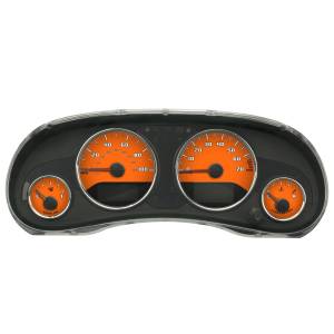 US Speedo Custom Gauge Face; MPH; Orange; 2015-2018 Jeep Wrangler | WRA159