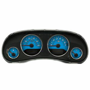 US Speedo Custom Gauge Face; MPH; Lt Blue; 2015-2018 Jeep Wrangler | WRA1744