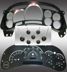 US Speedo Custom Gauge Face; MPH; Orange; 2003-2005 Chevrolet/GMC Truck & SUV | PLK053LED9