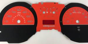 US Speedo Custom Gauge Face; MPH; Orange; 2010-2012 Ford Mustang | MUS16409