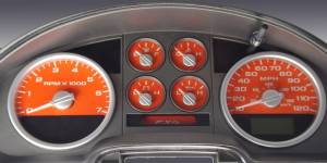 US Speedo Custom Gauge Face; MPH; Orange; 2004-2006 Ford F150 FX4 | FX4049