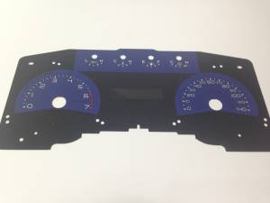 US Speedo Custom Gauge Face; MPH; Blue; 2011-2014 Ford F150 XLT | XLT1104