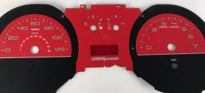 US Speedo Custom Gauge Face; MPH; Red; 2010-2012 Ford Mustang | MUS16405