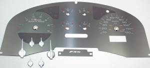 US Speedo Custom Gauge Face; MPH; W-White; 2007-2008 Ford F150 FX4 | SSF14W