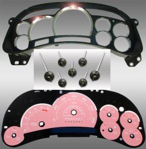 US Speedo Custom Gauge Face; MPH; Pink; 2006-2007 Chevrolet/GMC Truck & SUV w/trans temp | PLT1200648