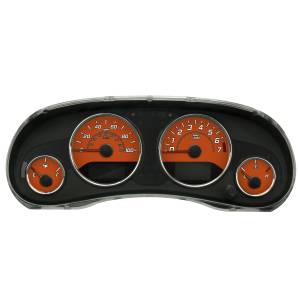 US Speedo Custom Gauge Face; MPH; Orange; 2015-2018 Jeep Wrangler | WRA179