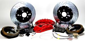 Baer Brake Systems Brake Components Extreme+ Brake System Rear Ext+ RR w park; Extreme+ Rear 2005-2014 Ford Mustang Base | 4262153R