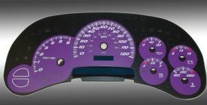 US Speedo Custom Gauge Face; MPH; Purple; 2003-2005 Chevrolet/GMC Truck & SUV | SS1200537