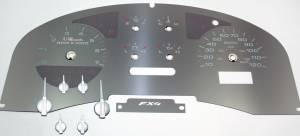 US Speedo Custom Gauge Face; MPH; W-White; 2004-2006 Ford F150 FX4 | SSF04W