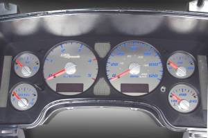 US Speedo Custom Gauge Face; MPH; B-Blue; 2002-2005 Dodge Ram Gas | SSRM03B