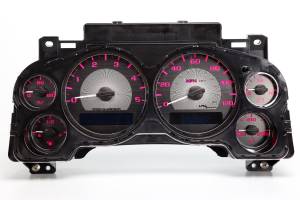 US Speedo Custom Gauge Face; MPH; P-Pink; 2007-2013 Chevrolet/GMC Truck & SUV 2500 Diesel | SEGM23P