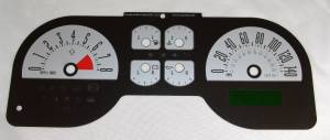 US Speedo Custom Gauge Face; MPH; Silver; 2005-2009 Ford Mustang GT | MUS0862