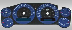 US Speedo Custom Gauge Face; MPH; Blue; 2007-2013 Chevrolet/GMC Truck & SUV | 9001200734