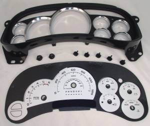 US Speedo Custom Gauge Face; MPH; Silver; 2006-2007 Chevrolet/GMC Truck & SUV | PLT1200632