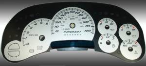 US Speedo Custom Gauge Face; MPH; Silver; 2006-2007 Chevrolet/GMC Truck & SUV | SS1200632