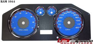 US Speedo Custom Gauge Face; MPH; Blue; 2009-2012 Dodge Ram Gas | RAM1044
