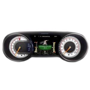 US Speedo Custom Gauge Face; MPH; White; 2018-2022 Jeep Wrangler/Gladiator | WRA18JL0