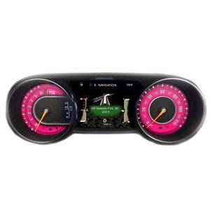 US Speedo Custom Gauge Face; MPH; Pink; 2018-2022 Jeep Wrangler/Gladiator | WRA18JL8