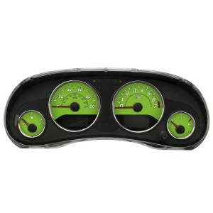 US Speedo Custom Gauge Face; MPH; Green; 2015-2018 Jeep Wrangler | WRA1711