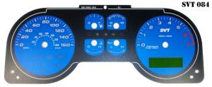 US Speedo Custom Gauge Face; MPH; Blue; 2005-2009 Ford Mustang SVT | SVT084