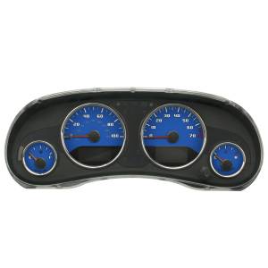 US Speedo Custom Gauge Face; MPH; Blue; 2015-2018 Jeep Wrangler | WRA154