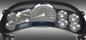 US Speedo Custom Gauge Face; MPH; W-White; 2006-2007 Chevrolet/GMC Truck & SUV | SSGM11W