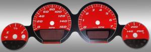 US Speedo Custom Gauge Face; MPH; Red; 2005-2009 Dodge Magnum/Charger/Challenger RT | MAG085