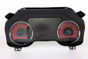 US Speedo Custom Gauge Face; MPH; 6-Maroon; 2015-2018 Ford F150 Raptor | RAP1706