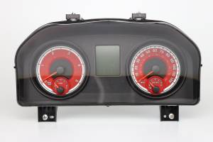 US Speedo Custom Gauge Face; MPH; Red; 2013-2018 Dodge Ram Diesel | RAM141D5