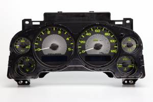 US Speedo Custom Gauge Face; MPH; Y-Yellow; 2007-2013 Chevrolet/GMC Truck & SUV 2500 Diesel | SEGM23Y