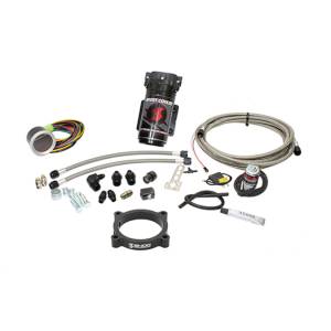 Snow Performance Stage 2 Boost Cooler; 2011-2017 Ford Mustang GT 5.0L Forced Induction Water-Methanol Injection Kit (Stainless Steel Braided Line; 4AN Fittings).;  | SNO-2132-BRD-T