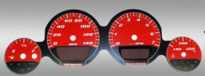 US Speedo Custom Gauge Face; MPH; Red; 2005-2009 Dodge Magnum/Charger/Challenger | MAG065