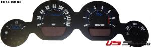 US Speedo Custom Gauge Face; MPH; Blue; 2005-2009 Dodge Challenger | CHAL1604