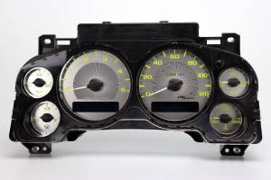 US Speedo Custom Gauge Face; MPH; Y-Yellow; 2007-2013 Chevrolet/GMC Truck & SUV 2500 Diesel | SSGM23Y