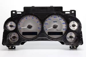 US Speedo Custom Gauge Face; MPH; B-Blue; 2007-2013 Chevrolet/GMC Truck & SUV 2500 Diesel | SSGM23B