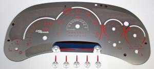 US Speedo Custom Gauge Face; MPH; R-Red; 2006-2007 Chevrolet/GMC Truck & SUV | SSGM15R