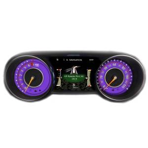 US Speedo Custom Gauge Face; MPH; Purple; 2018-2022 Jeep Wrangler/Gladiator JL SPORT | WRA18JLSPORT7