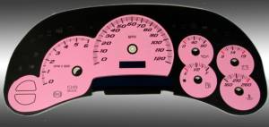 US Speedo Custom Gauge Face; MPH; Pink; 2003-2005 Chevrolet/GMC Truck & SUV | SS1200538